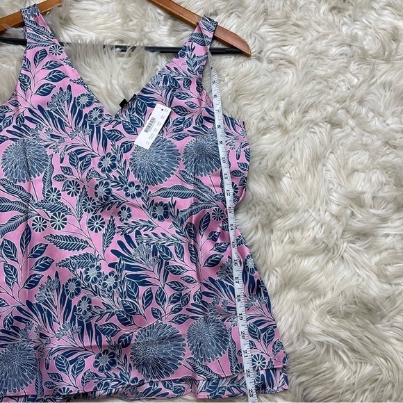 J. Crew‎ x Abigail Borg Silk Floral Tank Top Blouse - Picture 6 of 7